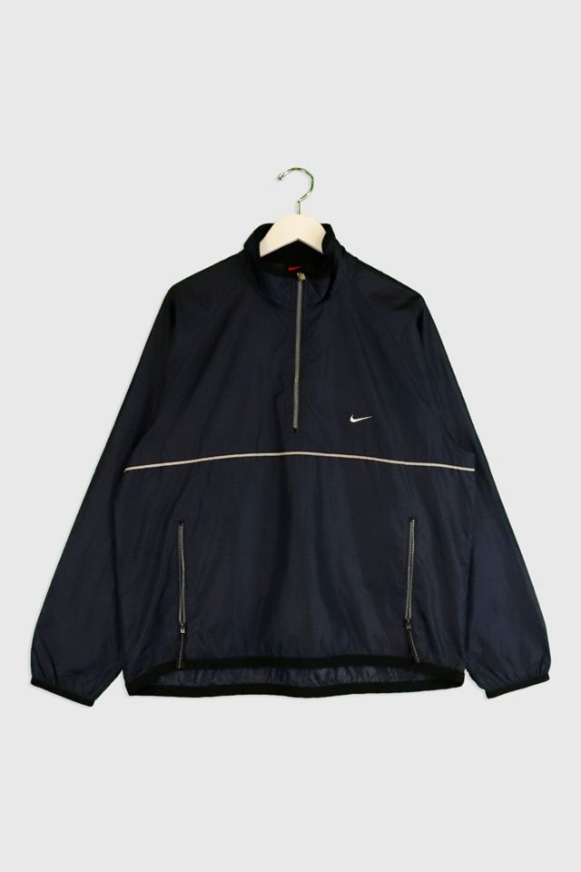 Vintage Nike Quarter Zip Reflective Strip Windbreaker Urban