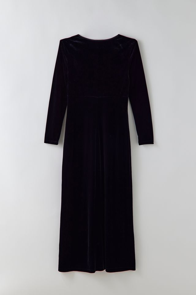 Robe Maxi en Velours Vintage #1