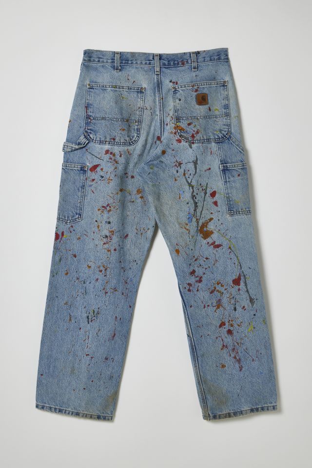 Vintage Carhartt Paint Splatter Carpenter Jean #1