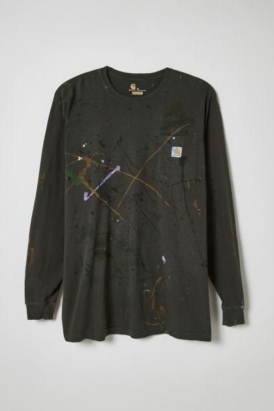 Vintage Undercover Paint Splat Short Sleeve Button Up Shirt Size M