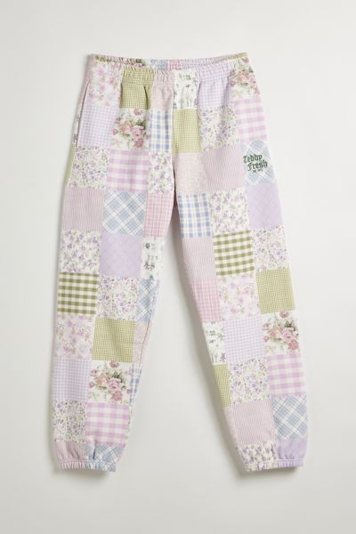 Shop Teddy Fresh Quilt Print Sweatpant At Urban Outfitters In Multicolor