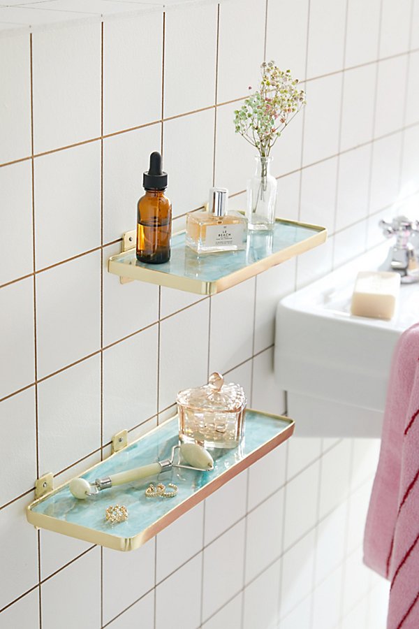 Urban Outfitters Agate Wall Shelf In Blue At