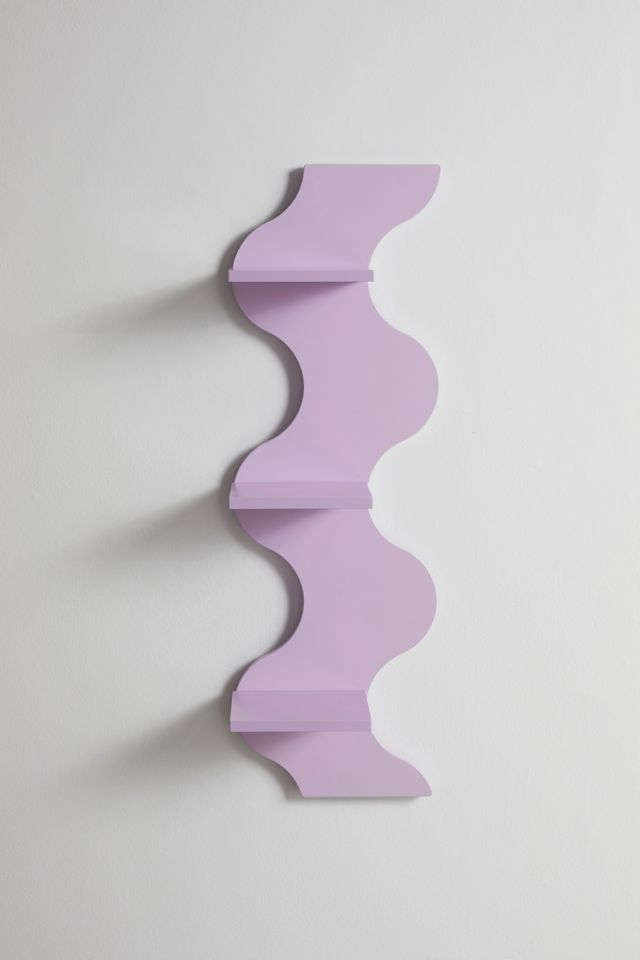 Squiggle Book Tower Wall Shelf #1