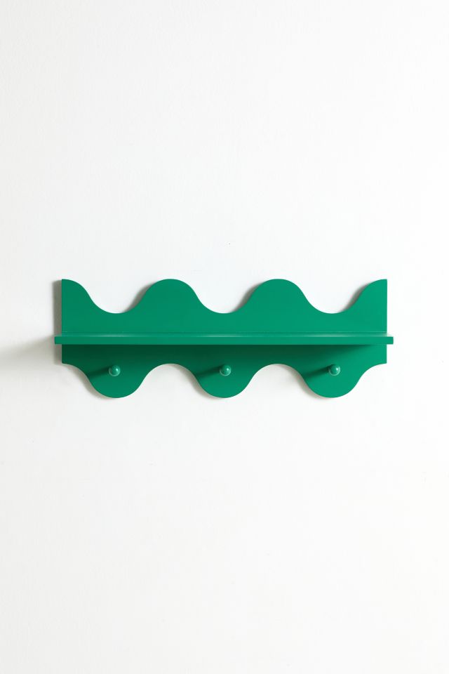 Roma Wall Multi-Hook Shelf | Urban Outfitters