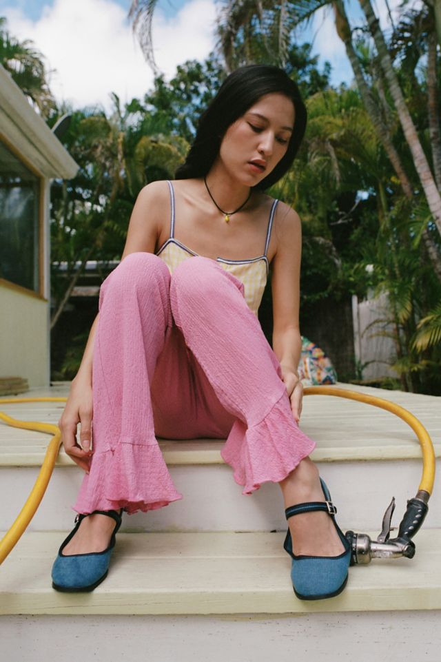 UO Daphne Ruffle Flare Pant #1
