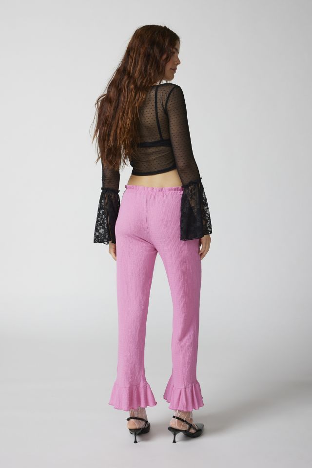 UO Daphne Ruffle Flare Pant #4