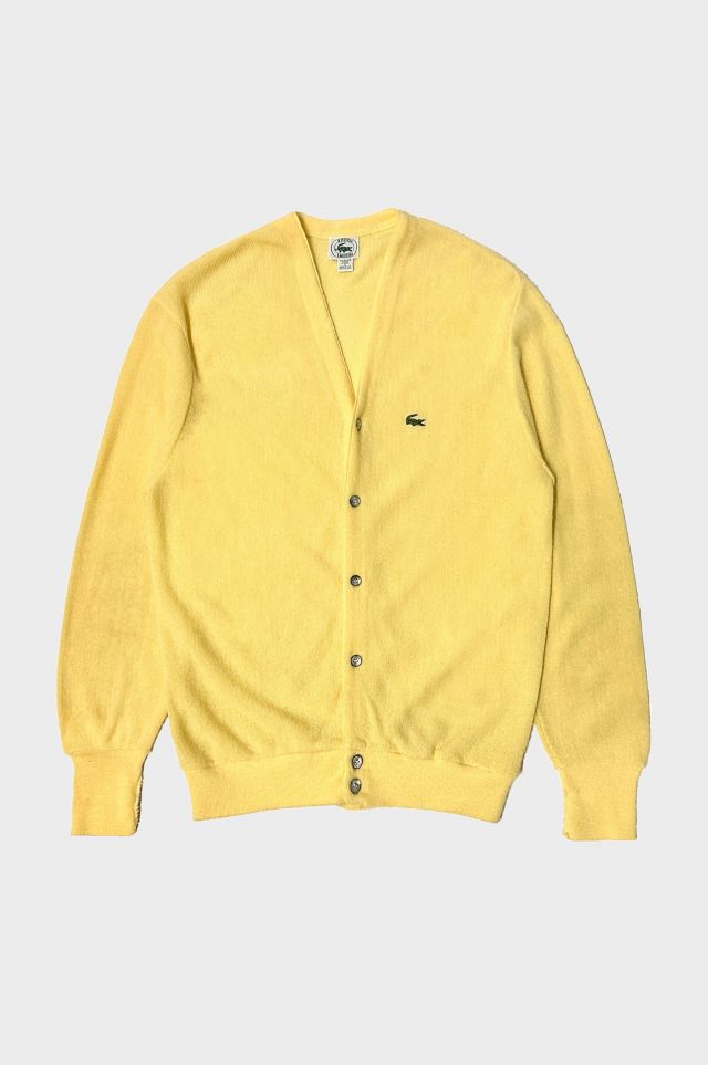 Yellow clearance lacoste cardigan