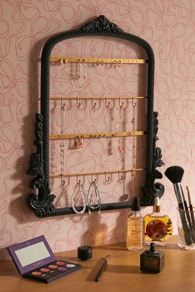 Urban Outfitters Gold Ornate Jewelry Organizer In Black At  In White