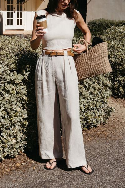 Whimsy + Row Leanna Tencel Trouser Pant