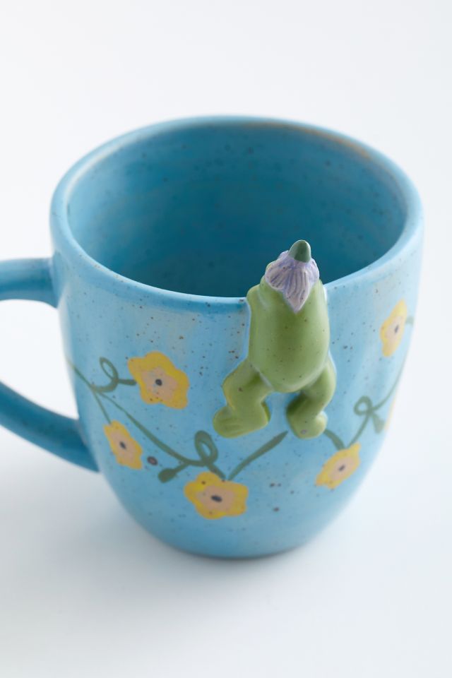 Peeking Animal Stoneware Mug #4