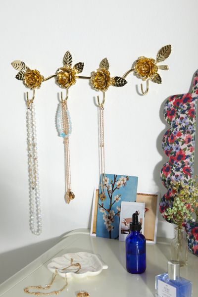 Shop Urban Outfitters Rosette Jewelry Hanger In Gold At