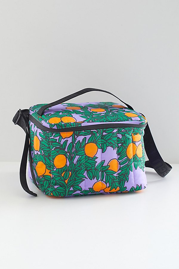 Shop Baggu Puffy Cooler Bag In Orange Tree Periwinkle At Urban Outfitters