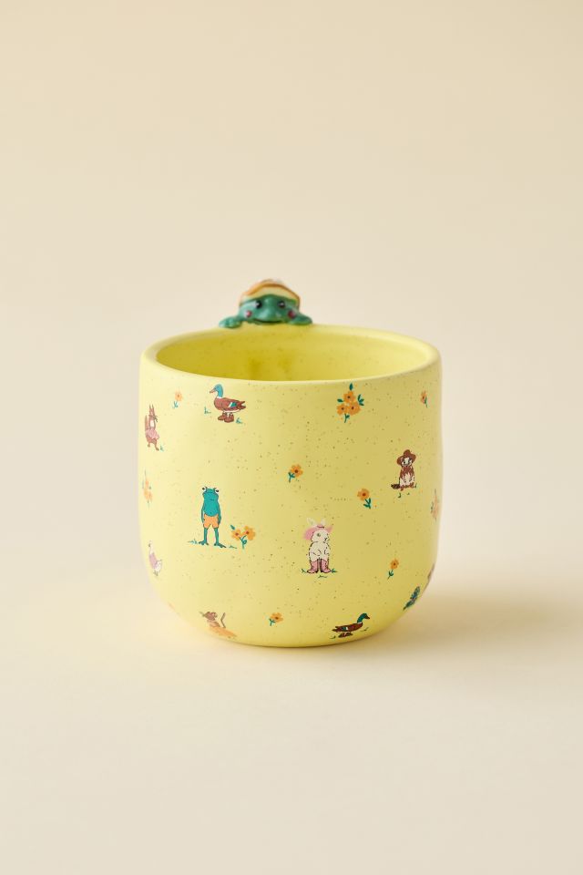 Peeking Animal Stone Planter #1