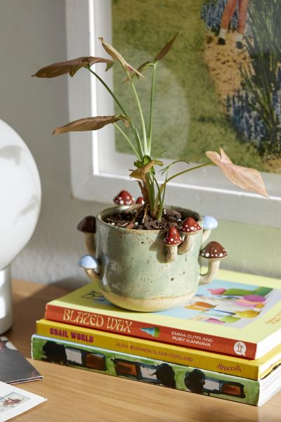 Urban Outfitters Sprouting Mushroom Planter In Green At