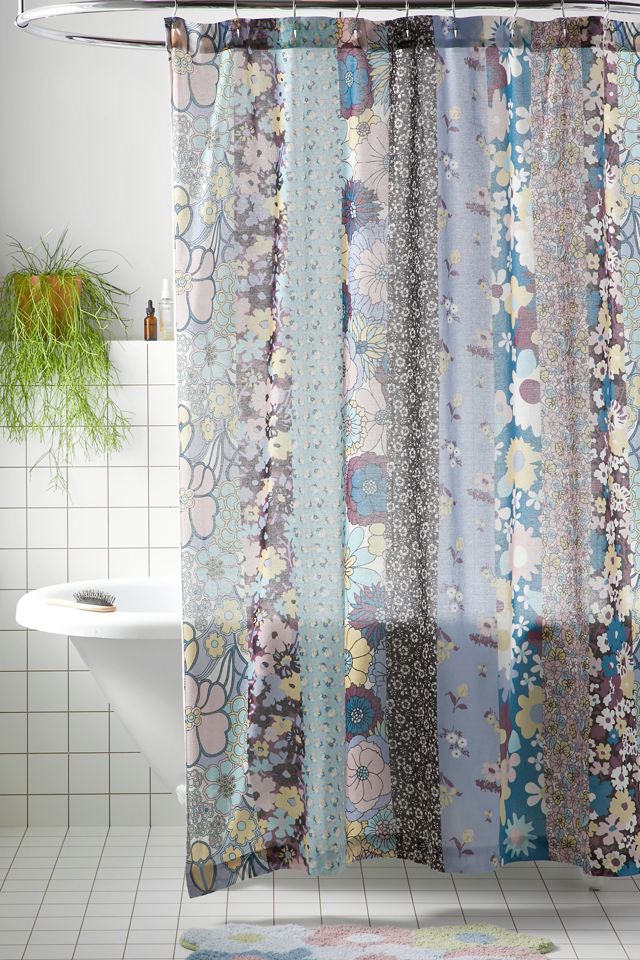 Vera Floral Shower Curtain Urban Outfitters