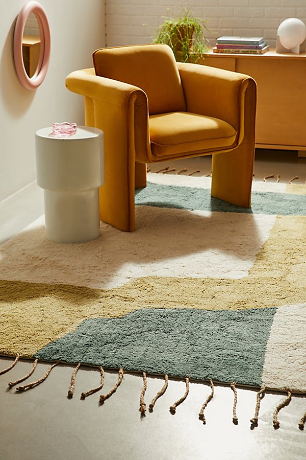 Urban Outfitters Misha Colorblock Rug In Ivory At
