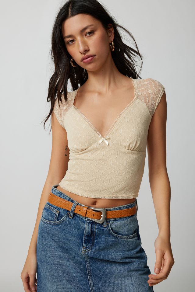 Urban Renewal Linen Wrap Halter Top