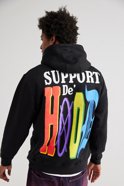 ZTRA UO Exclusive Support De' Hood Pullover Hoodie Sweatshirt