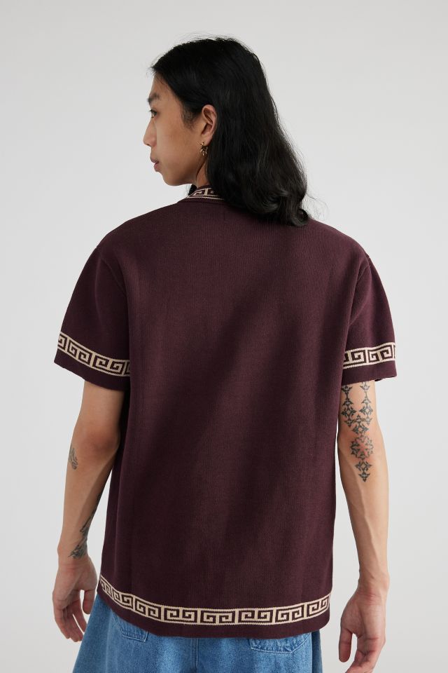 The Critical Slide Society Blunder Button-Down Polo Sweater #1