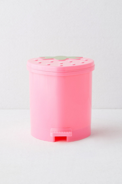 Silver Mini Galvanized Trash Can With Lid Mini Tabletop Wastebasket