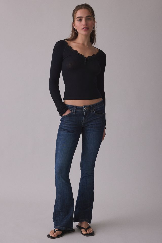 Out From Under Diana Layering Lace-Trim Henley Top #3