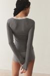 Out From Under Diana Layering Lace-Trim Henley Top