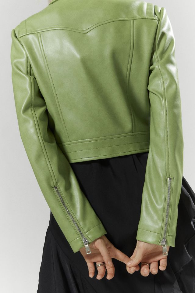 Silence + Noise Mariah Faux Leather Western Jacket #5