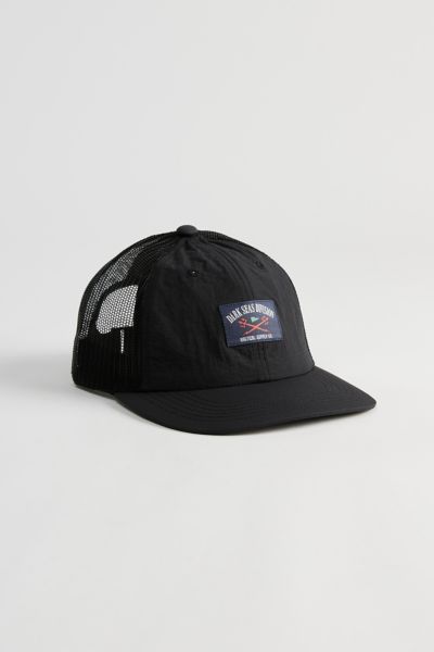 Shop Dark Seas Magellan Nylon Trucker Hat In Black, Men's At Urban Outfitters