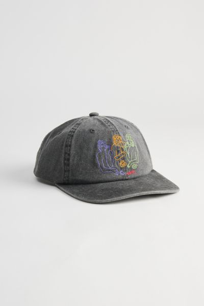 Shop Obey Dinner 6-panel Snapback Hat In Black, Men's At Urban Outfitters