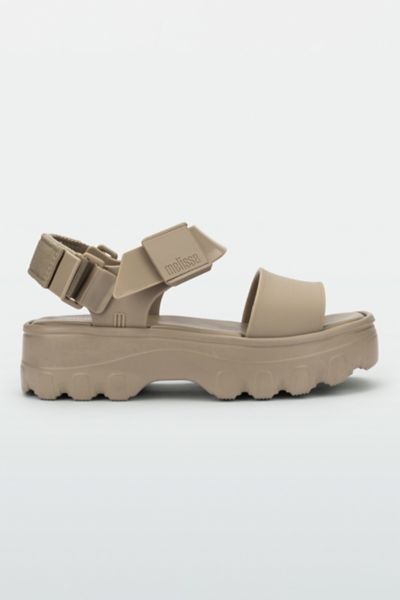 MELISSA KICK OFF JELLY PLATFORM SANDAL IN BEIGE, WOMEN'S AT URBAN OUTFITTERS 