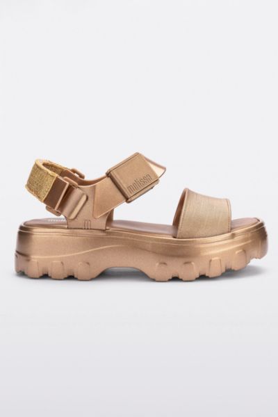 Melissa Kick Off Platform Sandal In Gold