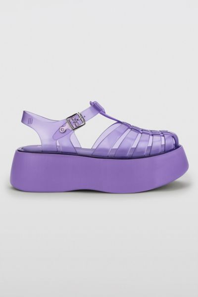 Melissa Possession Plato Jelly Platform Sandal In Lilac, Women's At Urban Outfitters In Lilac