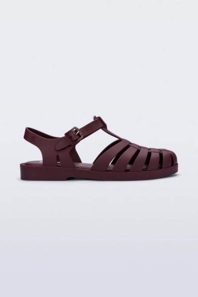 Melissa Possession Jelly Fisherman Sandal In Maroon, Women's At Urban Outfitters In Burgundy
