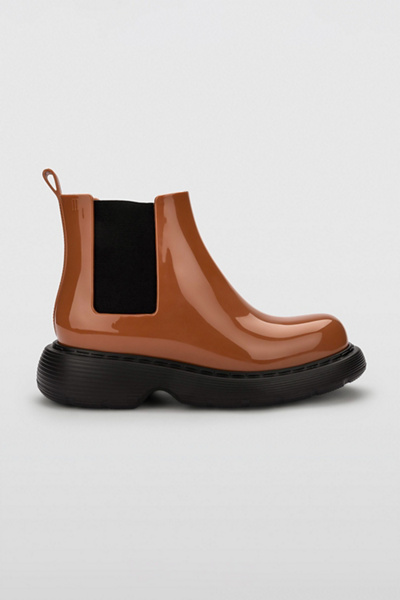 Melissa Step Jelly Chelsea Boot in Brown/Blk, Women’s at Urban Outfitters