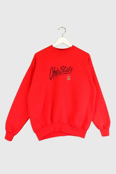 Vintage Ohio State Cursive Font And Small Logo Sweatshirt | Urban ...