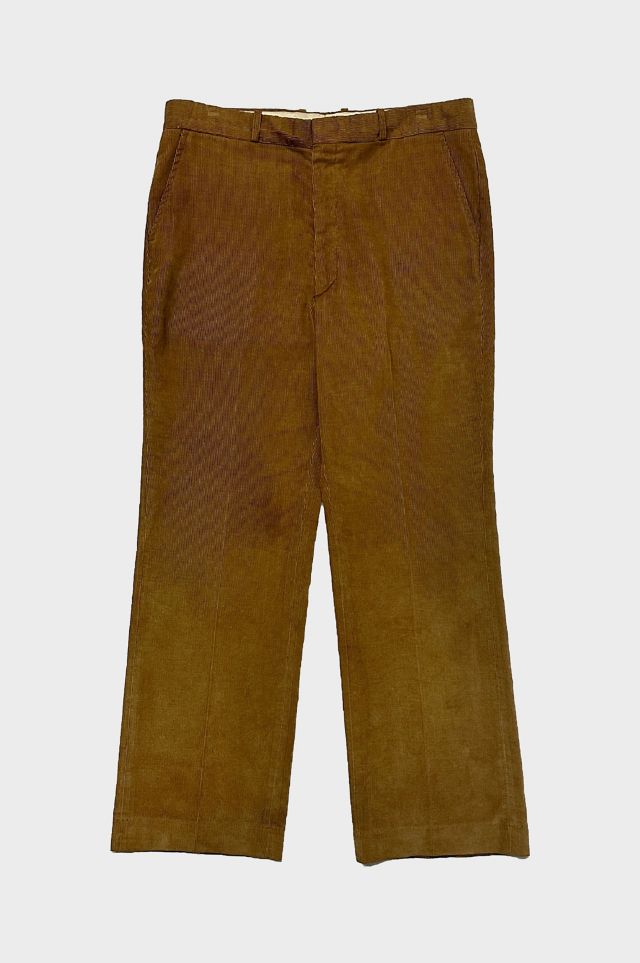 Vintage 1970's Farah Flared USA Khaki Corduroy Pants | Urban