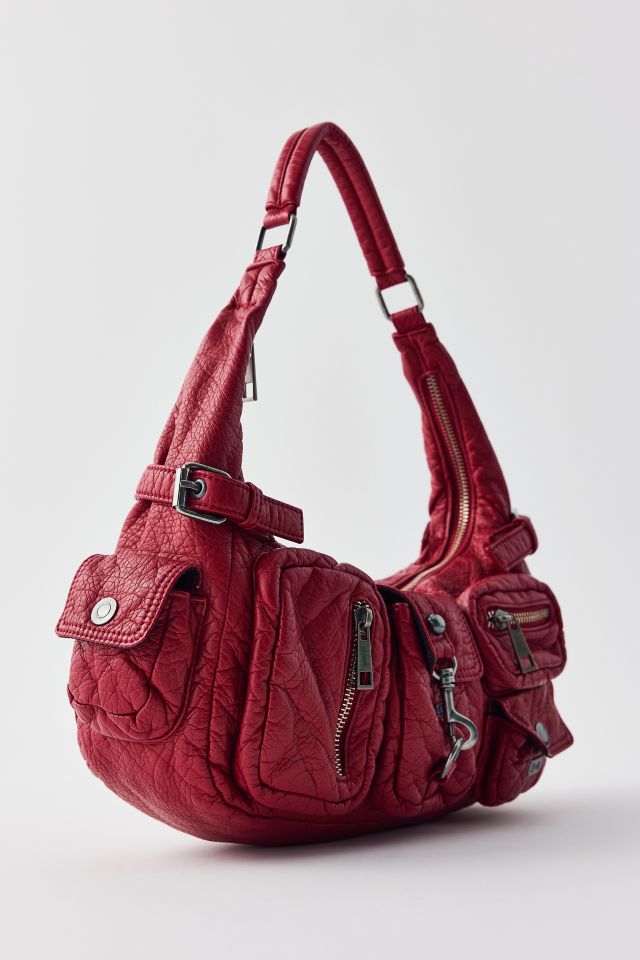 Silence + Noise Emily Washed Faux Leather Zippered Shoulder Bag #3