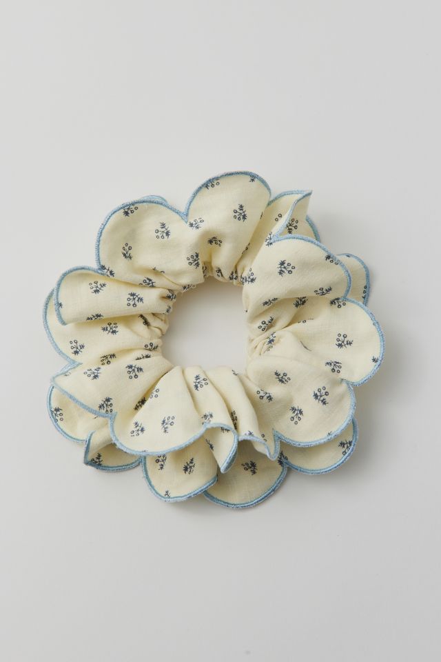 Printed Ruffle Jumbo Scrunchie #1