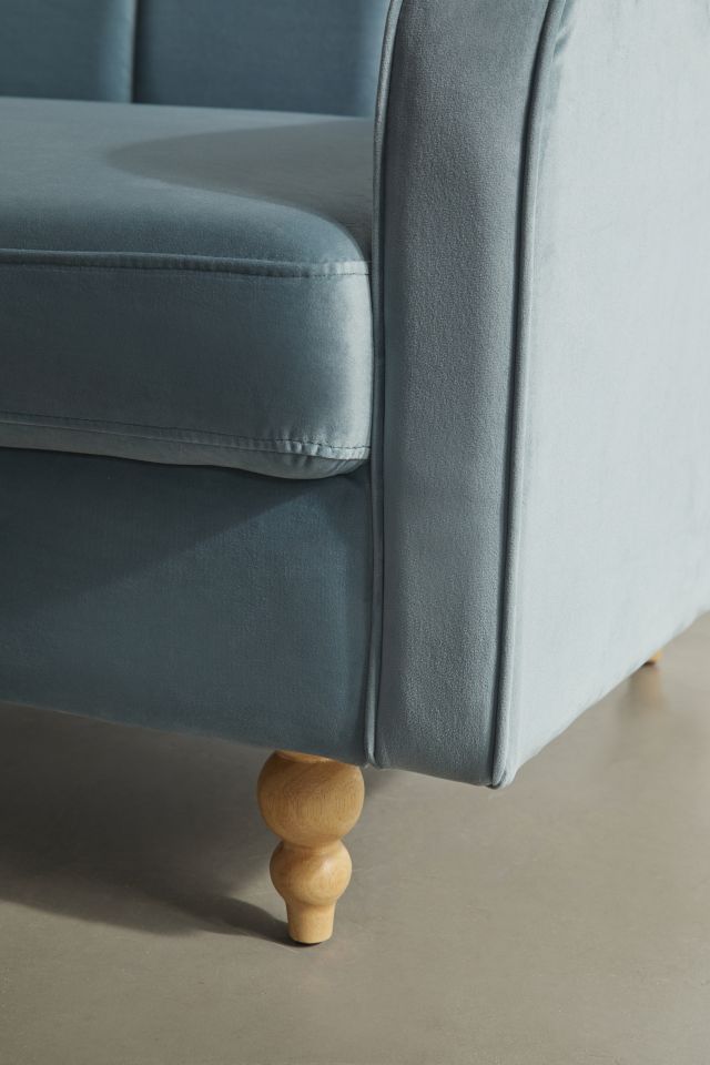 Lottie Velvet Sleeper Sofa #3