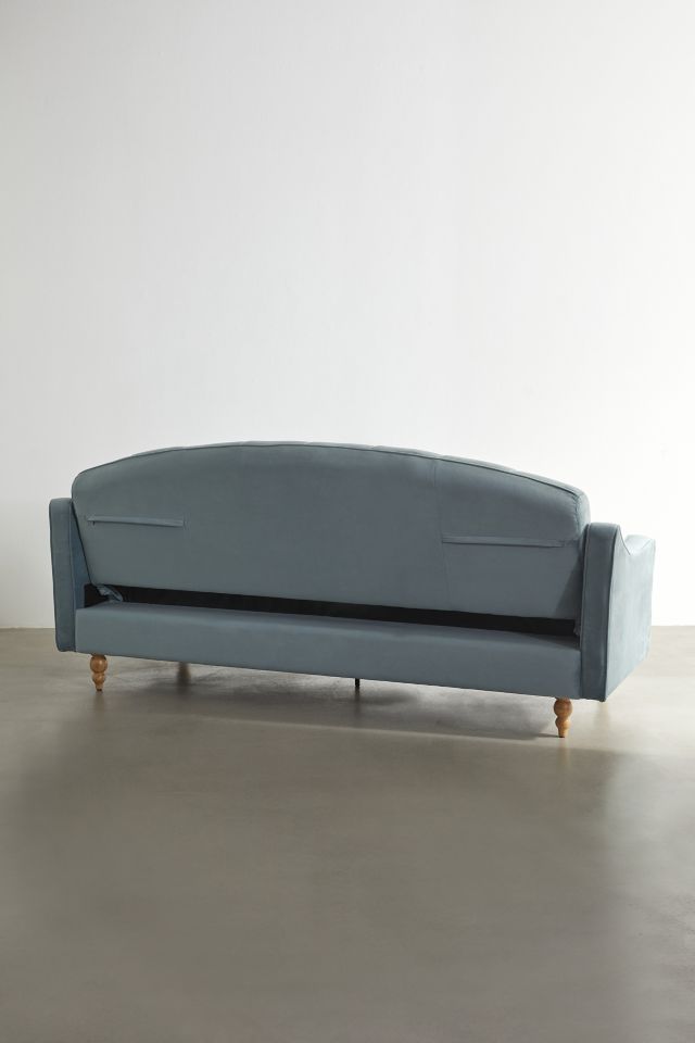 Lottie Velvet Sleeper Sofa #4