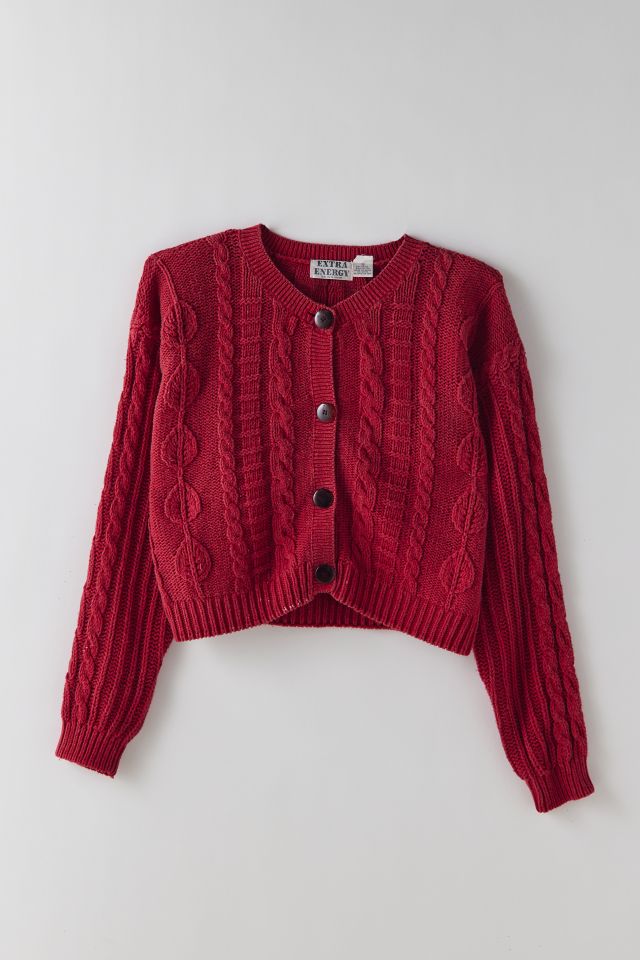 Urban outfitters hotsell red cardigan