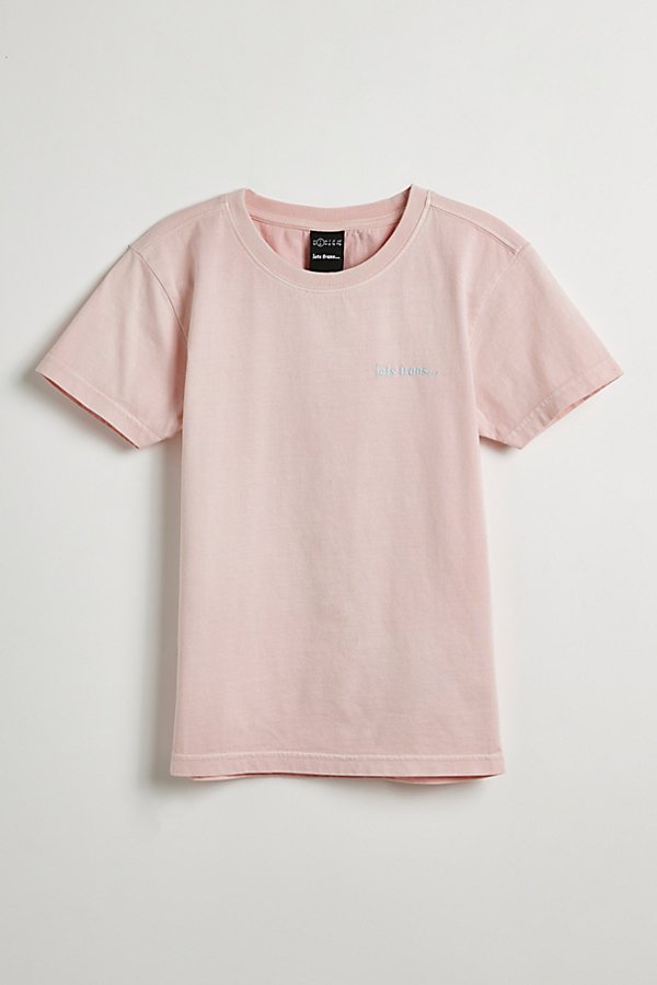 Shop Iets Frans . … Washed Baby Tee In Pink At Urban Outfitters