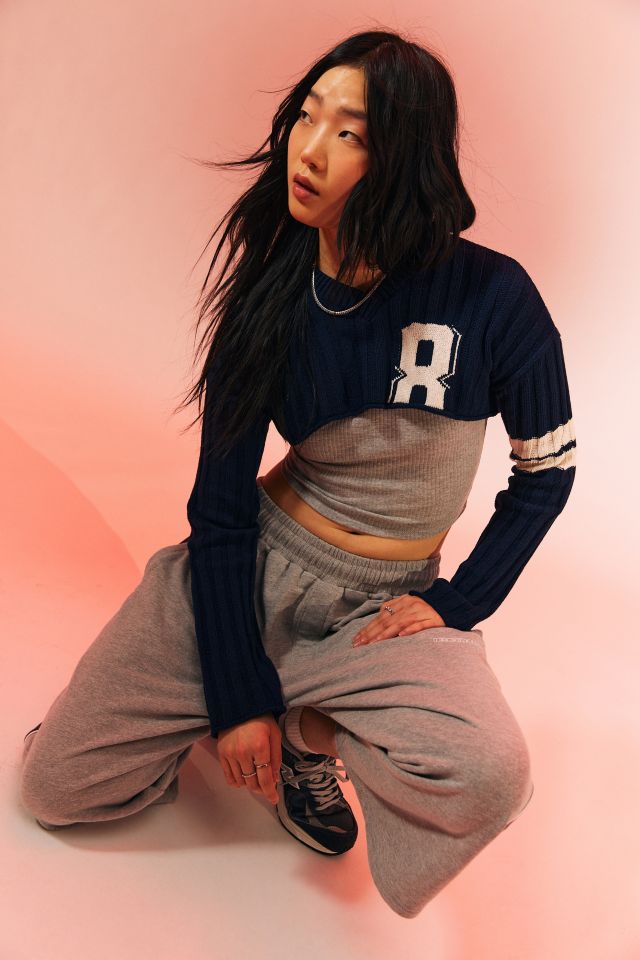 iets frans… Paneled Wide Leg Longline Sweatshort #1