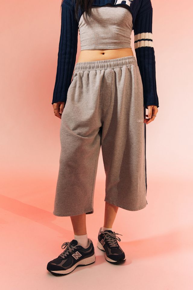 iets frans… Paneled Wide Leg Longline Sweatshort #2