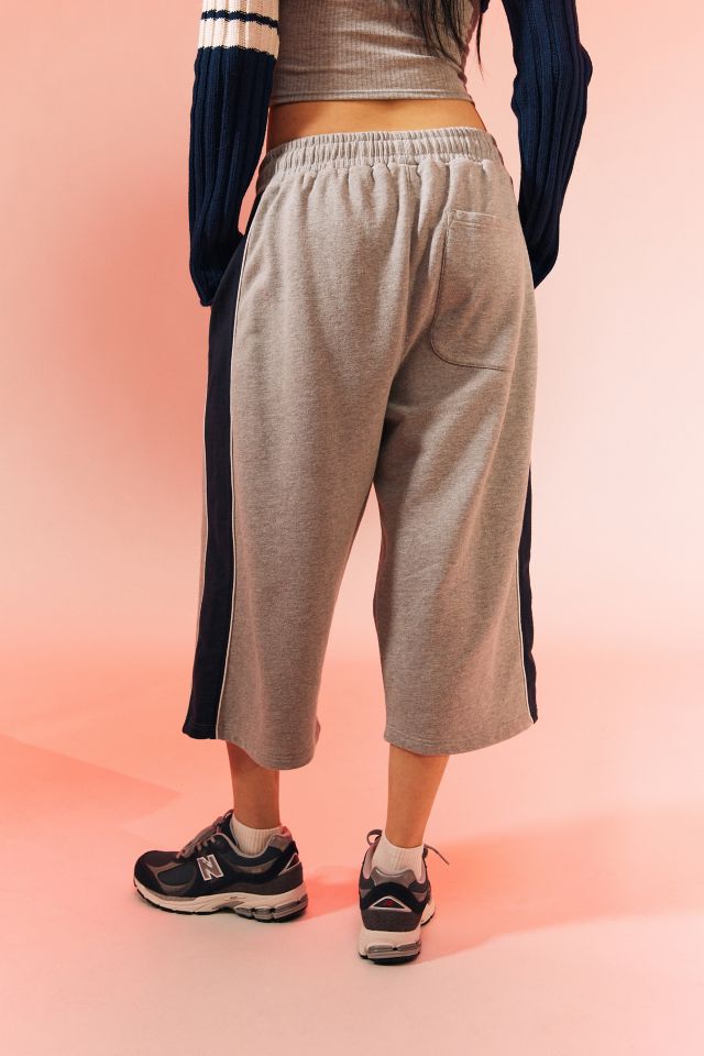 iets frans… Paneled Wide Leg Longline Sweatshort #4