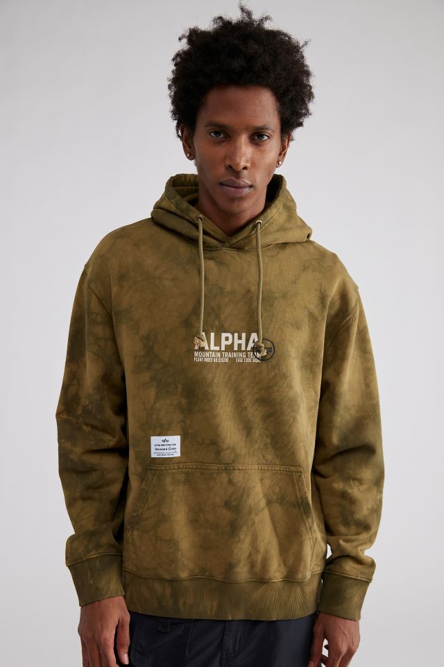 Alpha Industries X Standard Cloth UO Exclusive Dyed Hoodie Sweatshirt Urban Outfitters