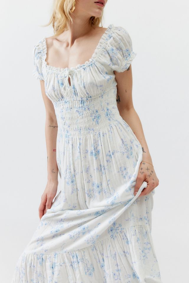 Kimchi Blue Suki Floral Smocked Midi Dress #1
