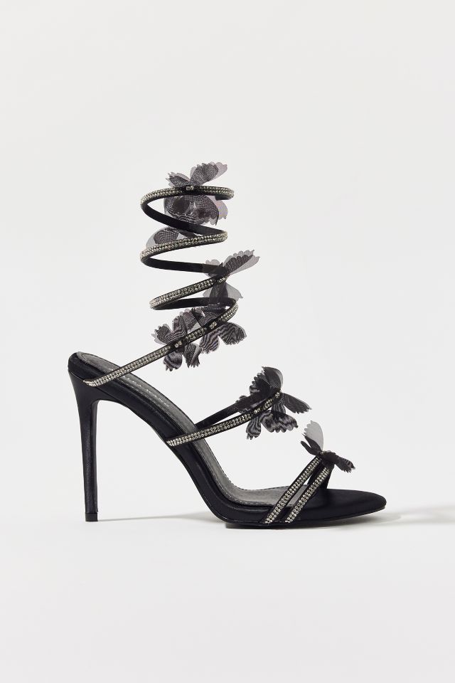 Azalea Wang Aryana Rhinestone Ankle Wrap Sandal #2