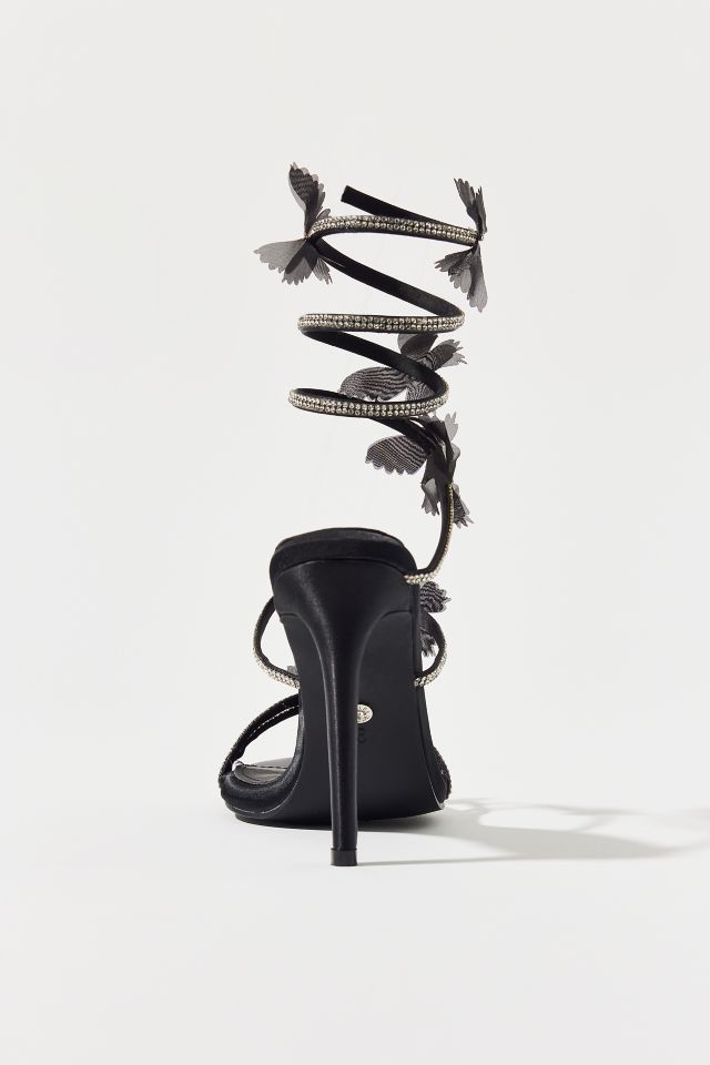 Azalea Wang Aryana Rhinestone Ankle Wrap Sandal #4
