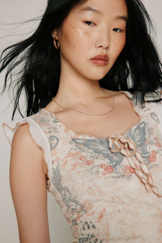 Tee Kimchi Blue Rae Manches Papillon #1